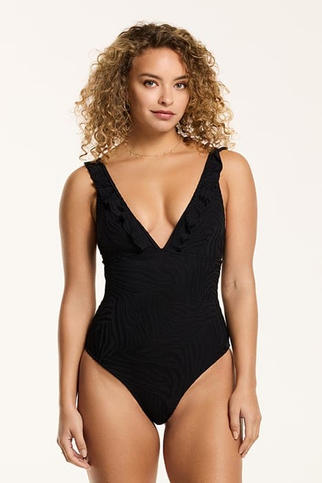 LADIES BOBBIE SWIMSUIT TIGER STRUCTURE BLACK TIGER STRUCTURE 1