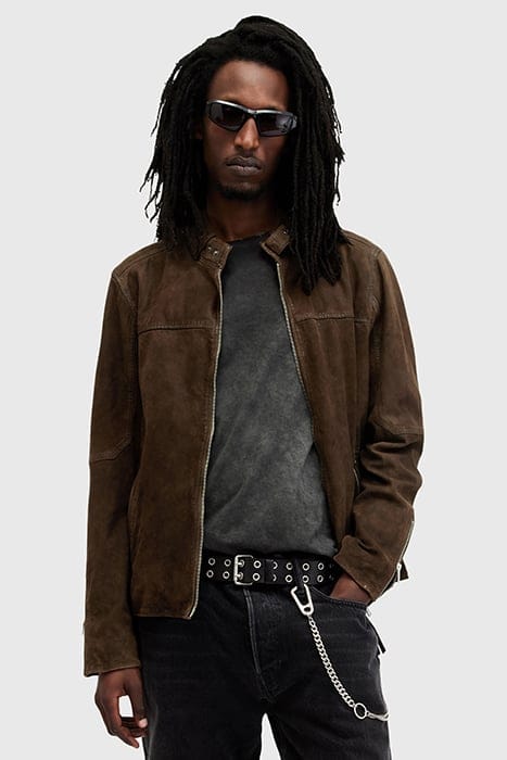 CORA SUEDE JACKET WOODLAND BROWN 1