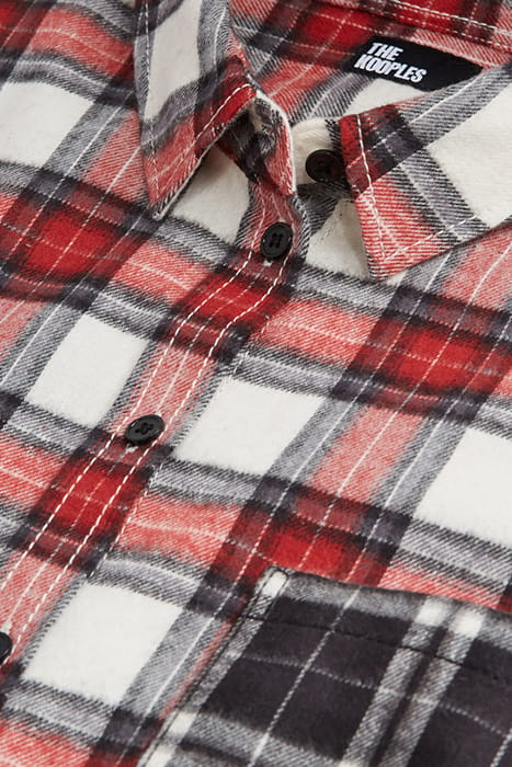 CHEMISE A CARREAUX ET POCHES CONSTRATEES RED 7
