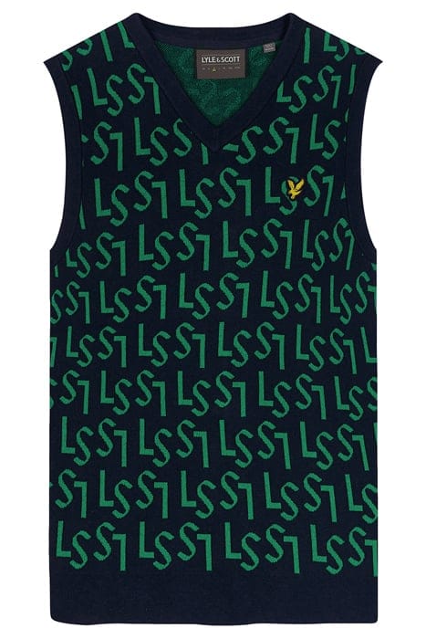 MONOGRAM KNITTED TANK TOP DARK NAVY 4