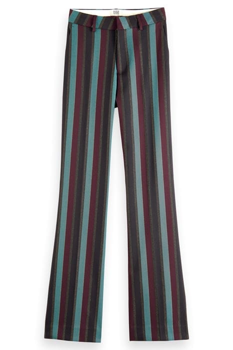 VIOLET - GLITTER STRIPE HIGH RISE FLARE PANT HERITAGE LUREX  4