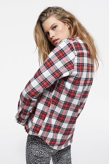 CHEMISE A CARREAUX ET POCHES CONSTRATEES RED 2