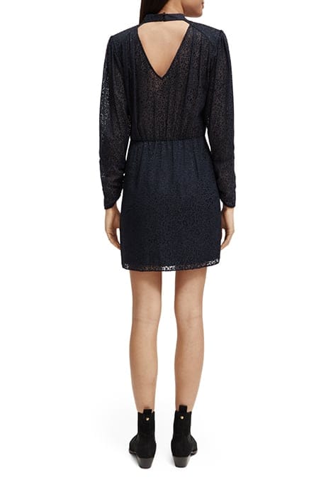 MOCK NECK MINI DRESS WITH OPEN BACK DETAIL NIGHT 3