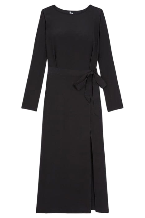 ROBE LONGUE MANCHES LONGUES JUPE DENTELLE BLACK 3