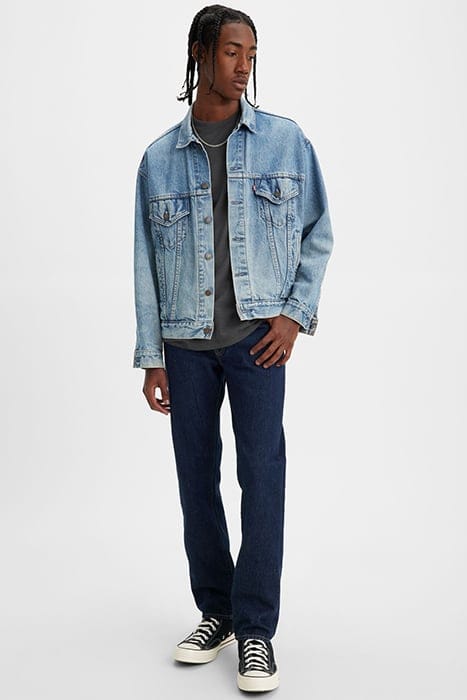501 STRAIGHT JEANS NAVY 5