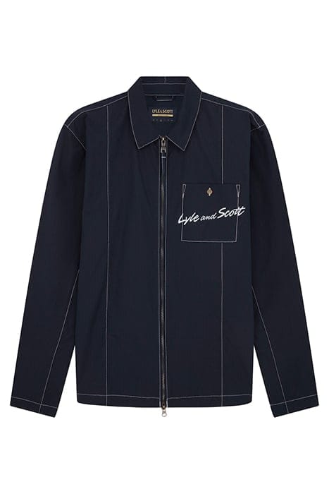 PANELLED OVERSHIRT DARK NAVY 4