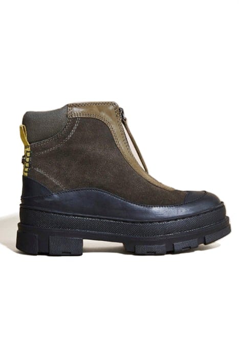 MAGDA SPORTY ZIP BOOT KHAKI GREEN 1