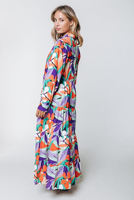 VIANNE BIG FLOWER MAXI DRESS MULTICOLOR 3