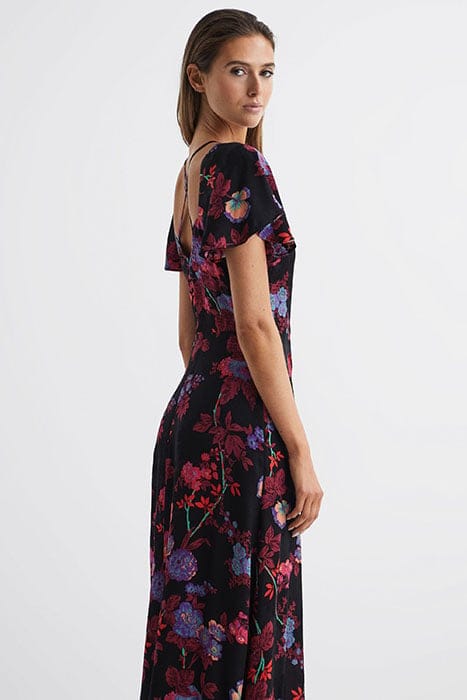 LENI MIDI DRESS BLACK/PINK 5