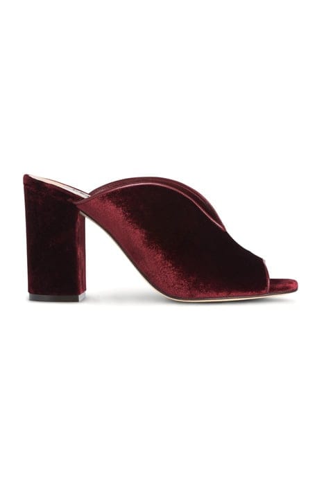 CARMELA MULE BLACK RASPBERRY 1