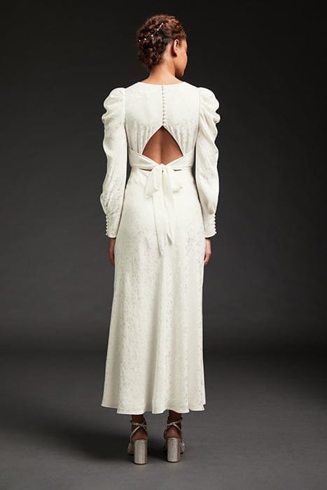 DR ROSE V NECK BRIDAL IVORY 2