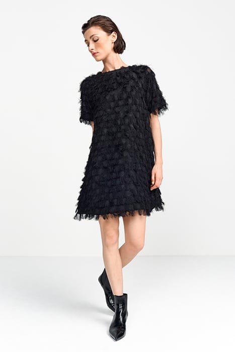 MINI DRESS WITH STRUCTURE BLACK 1