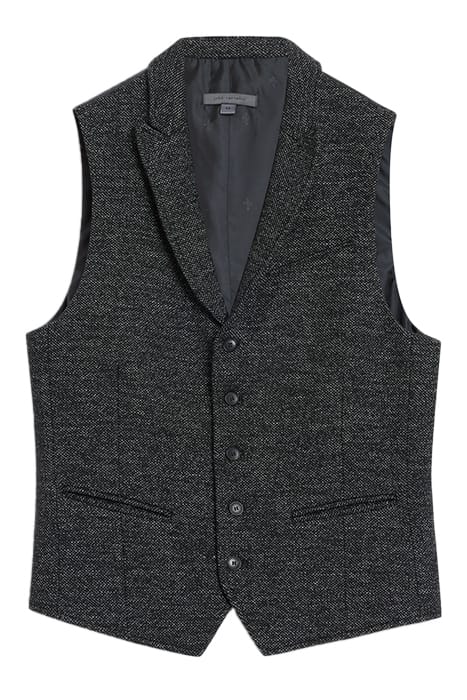 SLIM FIT PEAK LAPEL VEST STEEL GREY 3