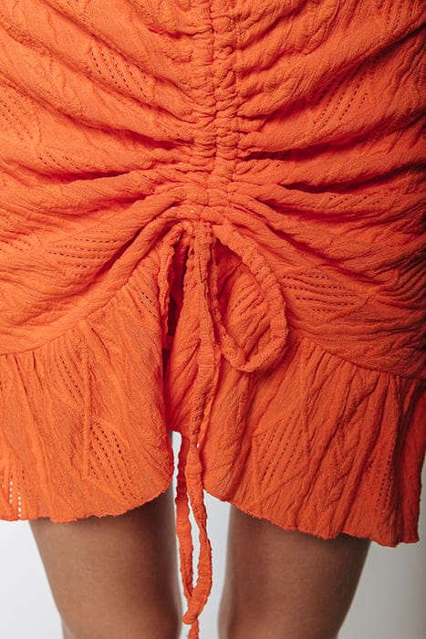 ZORAH BRODERIE DRESS BRIGHT ORANGE 5