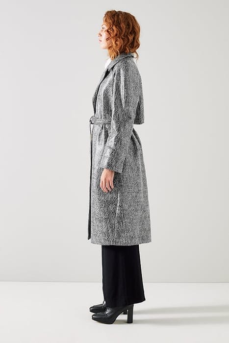 GIGI COATED TWEED BLACK/CREAM 4