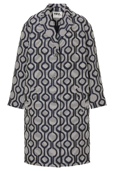 JACQUARD SPORTY COAT INK BLUE 3