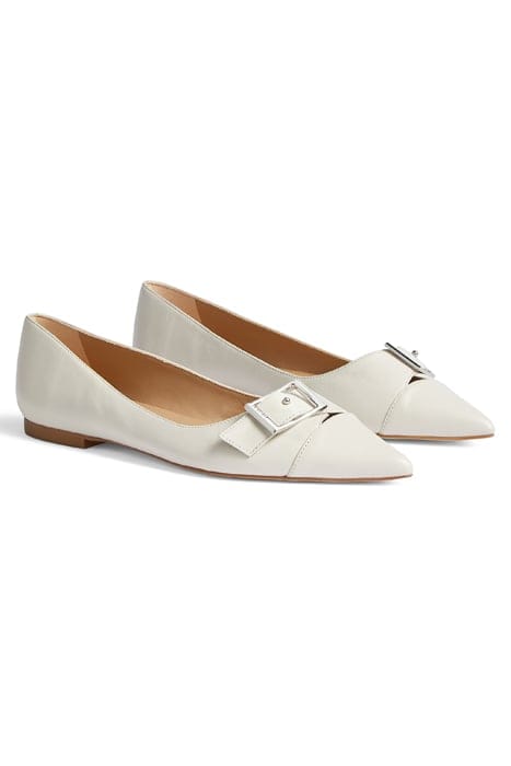 FL BRYNN CURVED BUCKLE FLAT OFF WHITE 2
