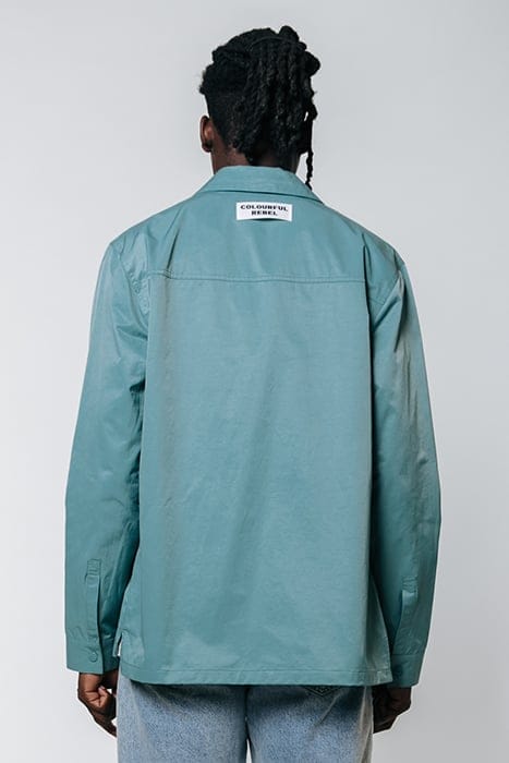 LUCA ZIP SHIRT GREY BLUE 2