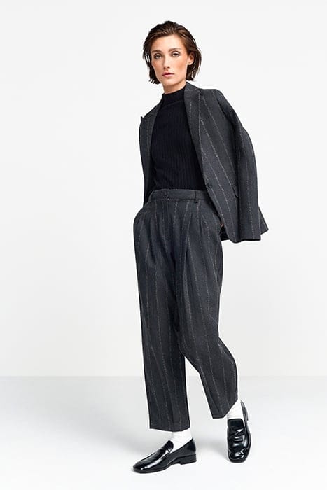 TURTLE NECK RIB KNIT BLACK 4