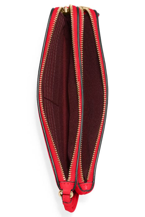 DOUBLE ZIP WALLET ELECTRIC RED 3