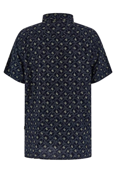 GUESS ECO SS COLLIN AOP SHIRT SMART BLUE ROPE SMAL 5