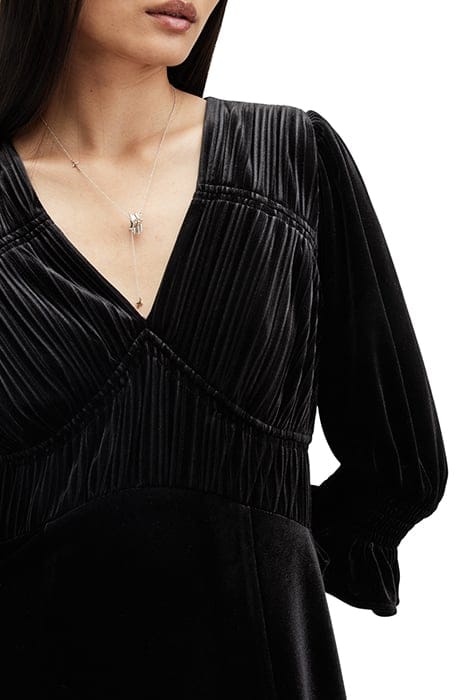 ANI VELVET DRESS BLACK 6