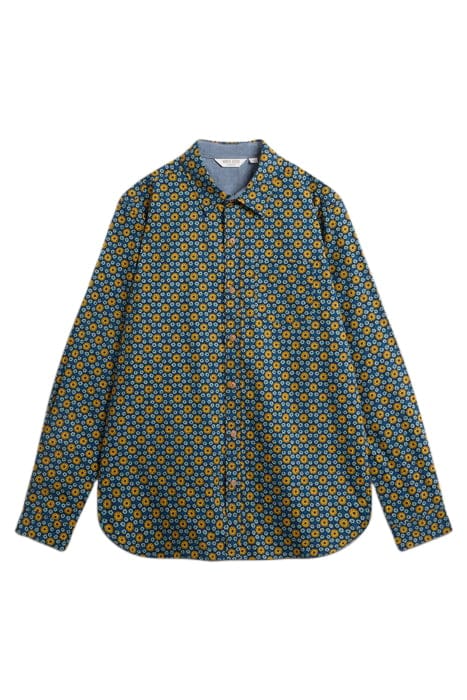 ROUND FLOWER PRINTED  SHIRT NAVY PRINTED 2