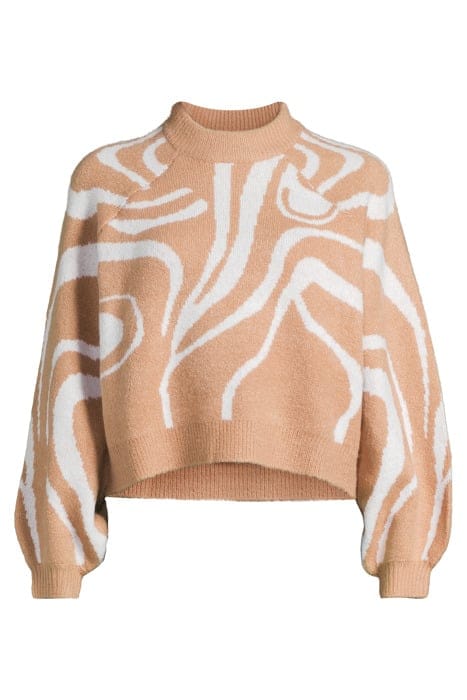 SWIRL CREW TAN/IVORY 4