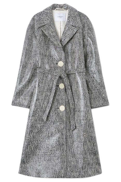 GIGI COATED TWEED BLACK/CREAM 3