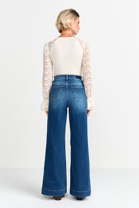 LACE MAT MIX LAYERING LONGSLEEVE PEARL WHITE 2