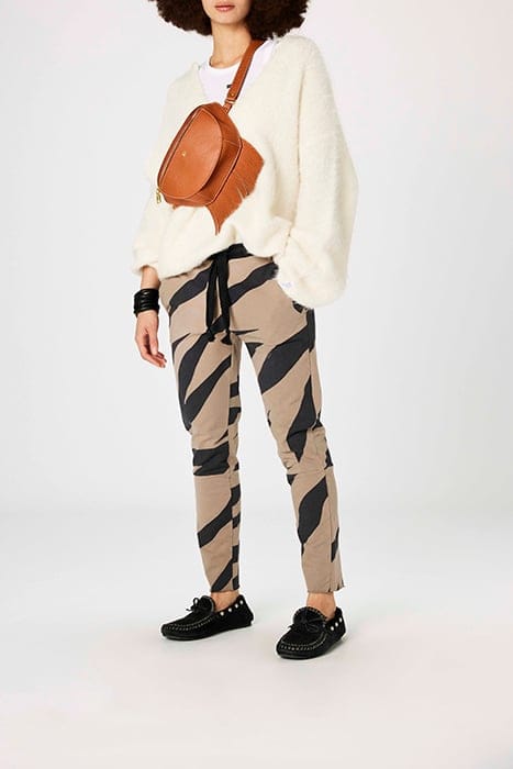 CROPPED JOGGER CHECK BLACK 2