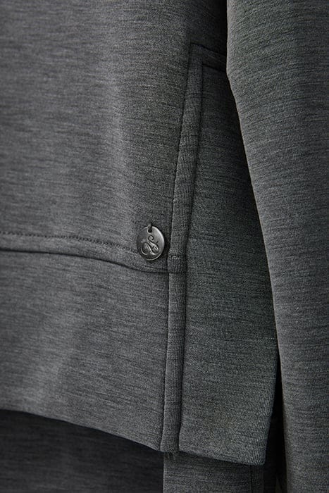 MODAL SCUBA TOP CHARCOAL HEATHER 5