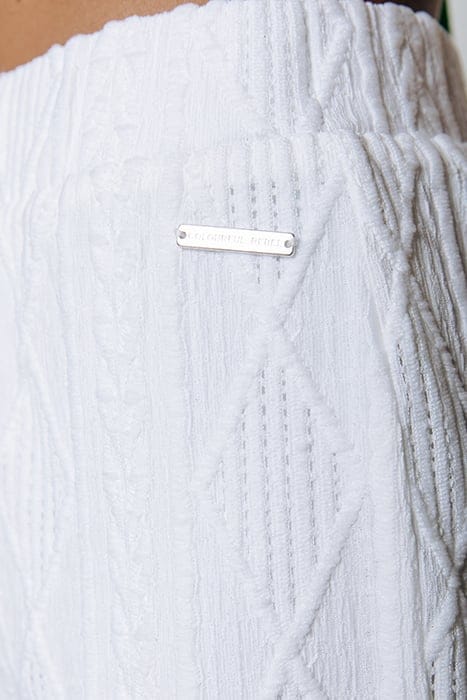 ZURI BRODERIE FLARE PANTS OFF WHITE 3