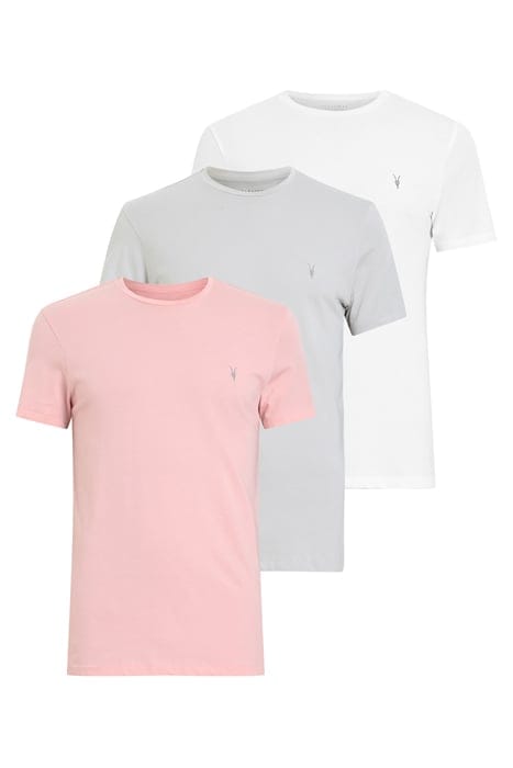 TONIC SS CREW 3 PK WHITE/PINK/GREY 1