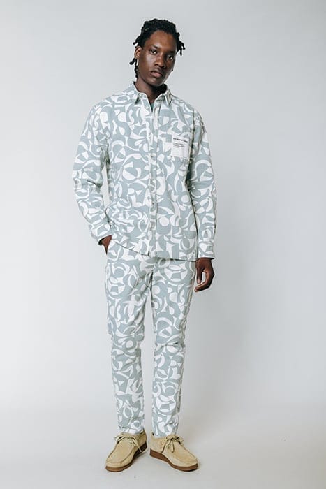 PARKER SWIRL SHIRT GREY BLUE 1