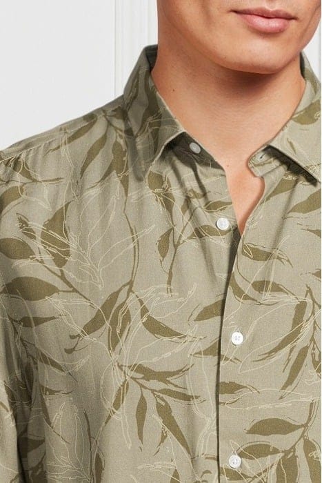 MARCIANO BY GUESS BENNY NEW COLLAR PAU OLIVE MACROLEAF CASUA 4