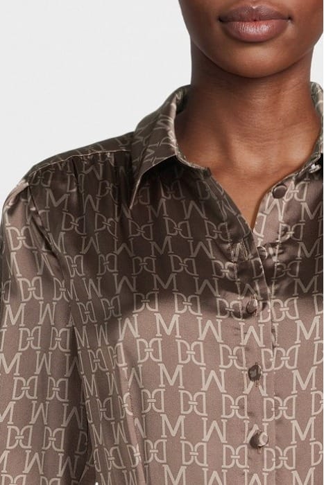 MARCIANO BY GUESS MONOGRAM DRESS CHOCOLATE 4