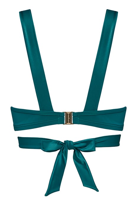 CACHE COEUR QUETZAL GREEN PLUNGE BALCONY BIKINI TOP 3