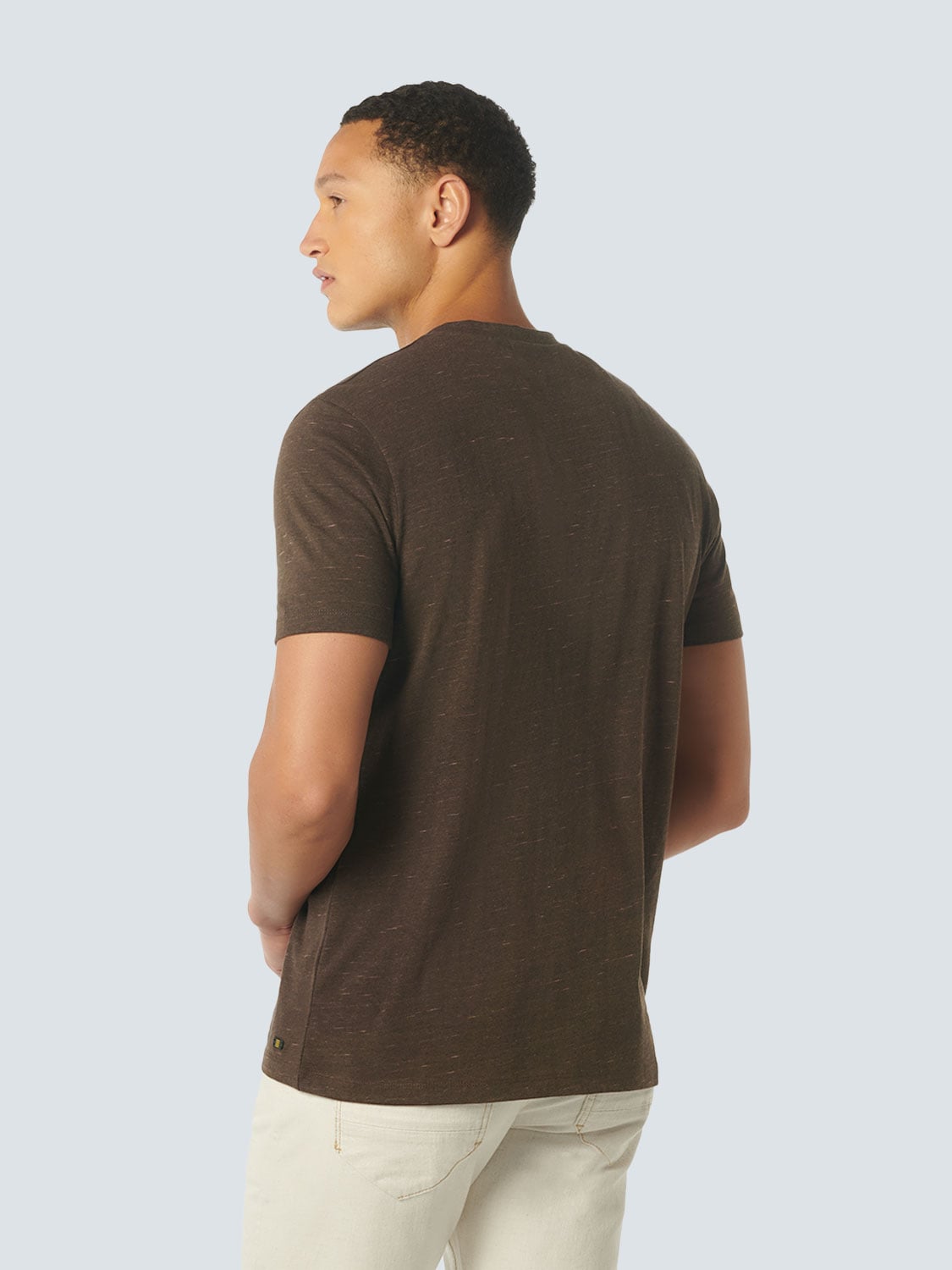 T-SHIRT GRANDDAD MELANGE COFFEE 2
