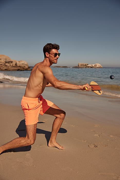 MEN SWIMSHORT RECYCLED MIKE NEON ORANGE 5