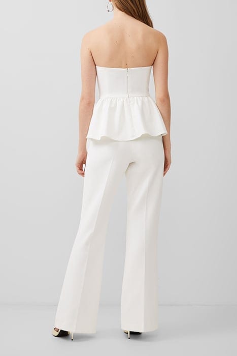 WHISPER STRAPLESS PEPLUM TOP WHITE 2