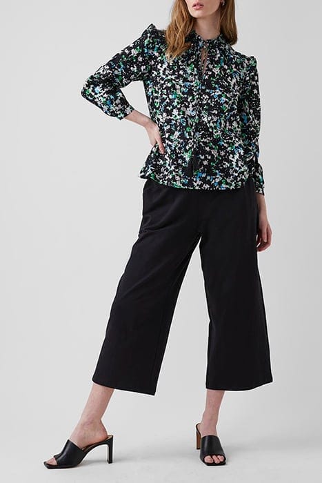 SUMMER MEADOW LS TIE NCK BLOUS GREEN 2