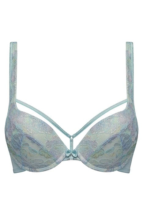 MARIPOSA SPARKLING IRIDESCENT AQUA PUSH UP BRA 4