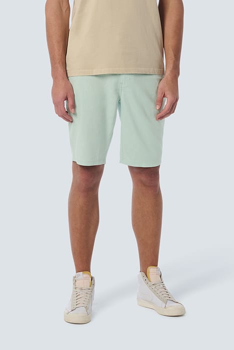 SHORT WITH LINEN GARMENT DYED MINT 1
