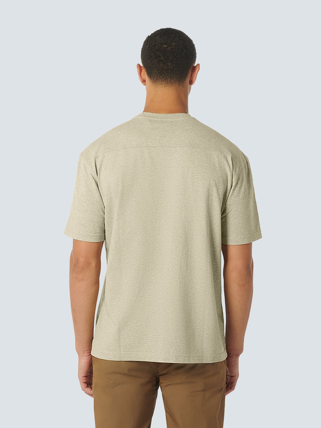 T-SHIRT CREWNECK MELANGE CREAM 2