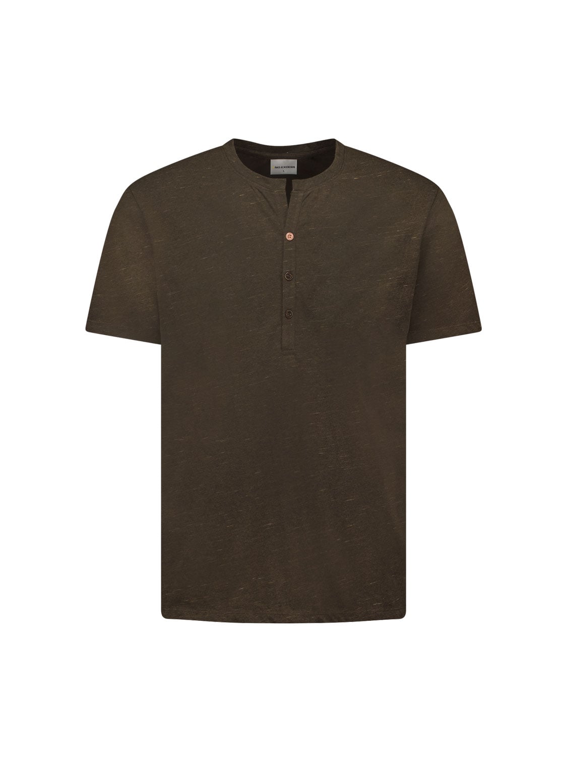 T-SHIRT GRANDDAD MELANGE COFFEE 4