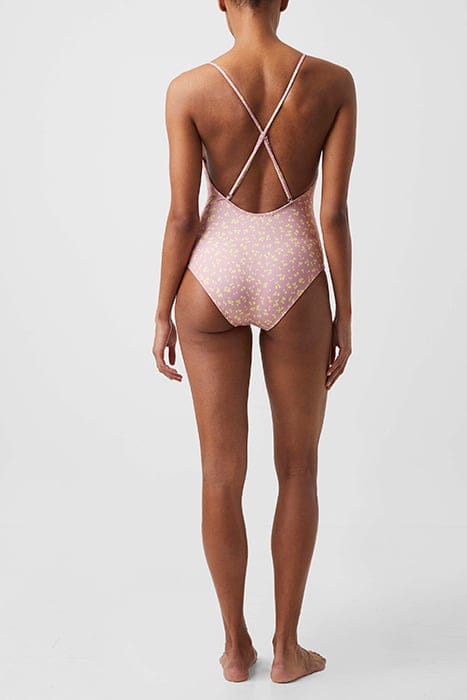 RECYCLED BONITS DITSY SWIMSUIT RED 2