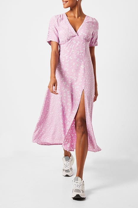BONITA DRAPE VNCK MAXI DRESS PURPLE 1