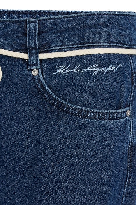DENIM PANTS WITH CORDS BLUE 3