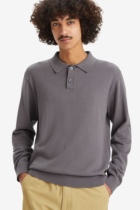 LS POLO SHIRT GREY 1